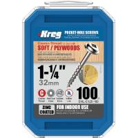 SML-C125-100-INT+KREG%C2%AE+Zinc+Pocket-Hole+tornillos+